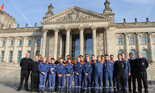 Die letzten Tage der Herbstferien nutzte die Jugendfeuerwehr Goslar für einen Besuch des politischen Berlins. Fotos: Feuerwehr Goslar 
