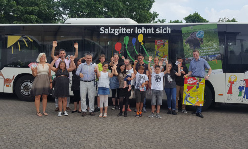 Die Schüler freuten sich über ihre Auszeichnung. Foto: Bäder, Sport und Freizeit Salzgitter GmbH
