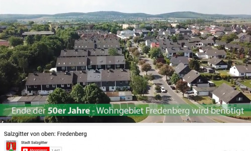 Salzgitter von oben - heute: Fredenberg. Screenshot: Stadt Salzgitter