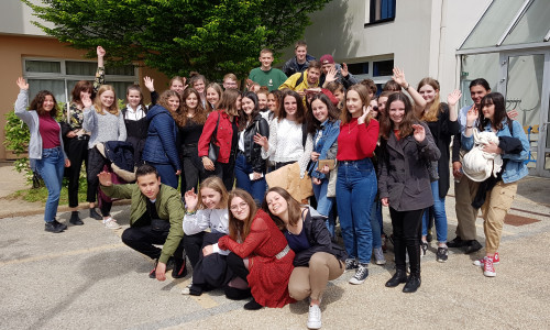 Deutsche und französische Schüler in der Bretagne. Foto: GiS