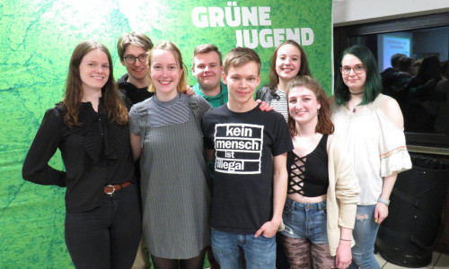 Der neue Landesvorstand der Grünen Jugend. Fotos: Grüne Jugend
