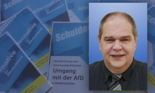 Michael Gröger (AfD) über Broschüre für den Umgang mit der AfD. Foto: ARUG/ZDB und Wabe e.v.; AfD Kreisverband Salzgitter