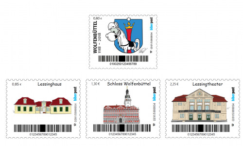 Zum Stadt-Jubiläum gibt es eine Sonder-Briefmarke. Foto: Stadt Wolfenbüttel