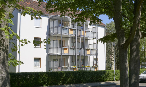 Ob Neubau oder Sanierung, die Häuser der WoBau (hier an der Cort-Mente-Straße in Wolfenbüttel), haben große Ausstrahlung in die Region hinaus. Foto: WoBau