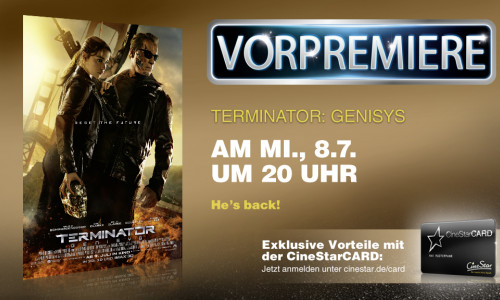 Cover Terminator: Genisys. Foto: Cinestar