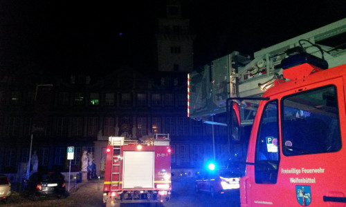 Feuerwehr rückte zu einem Einsatz ins Schloss aus. Foto: Feuerwehr Wolfenbüttel