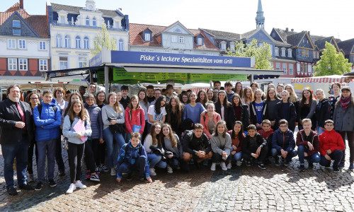 Die Schüler waren heute im Rathaus zu Besuch. Foto: Stadt Wolfenbüttel