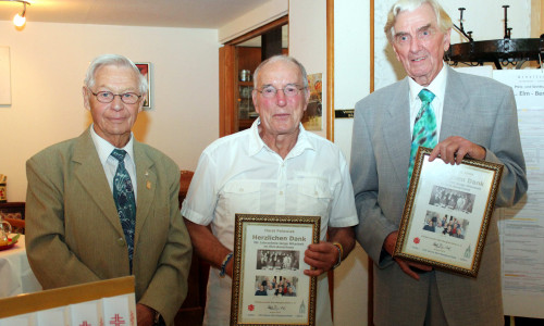 Von links: Robert Hannibal, Horst Polowiak, Wolfgang Imm. Foto:Bernd-Uwe Meyer