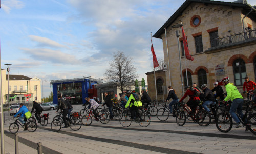 Auch in Wolfenbüttel kamen am Freitagabend rund 30 Radfahrer zusammen und begaben sich auf die Straßen Wolfenbüttels. Foto: Jan Borner