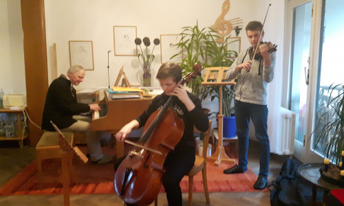 Das Kammermusik-Ensemble Familie Galter aus Wolfenbüttel. Foto: privat