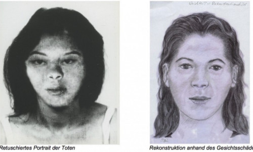 Zwei Zeichnungen existieren, die Polizei vermutet, dass das Aussehen der Frau sich in diesem Bereich bewegt. Foto: Polizei Gifhorn