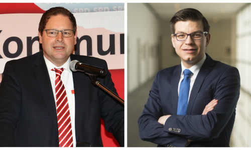 Die Meinungen von Marcus Bosse (links) und Björn Försterling (rechts) gehen stark auseinander. Foto: SPD / Nigel Treblin