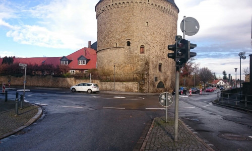 Der Kreisel am Breiten Tor. Foto: Philip Tolksdorf