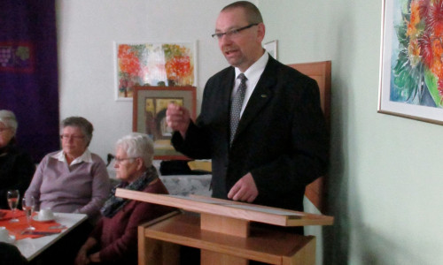 Der Kirchenvorstand Henrik Kühn betonte beim Neujahrsempfang die Bedeutung der Kirche. Foto: Kirchengemeinde