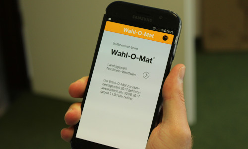 Der Wahl-O-Mat ist sowohl im Internet als auch als App verfügbar. Foto: Nino Miliza
