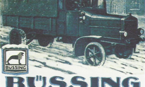 Büssing-Werbeplakat von 1913. Quelle: Historisches Archiv MAN Truck&Bus, München