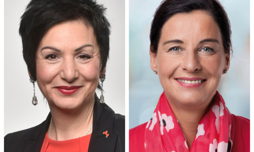 Immacolata Glosemeyer (links) und Veronika Koch.
Fotos: SPD/CDU