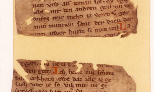 Fragment: Gedichte von Walter von der Vogelweide. Foto: Landeskirchliches Archiv 