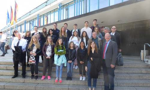 Schülerinnen und Schüler aus dem polnischen Bad Kudowa. Foto: Stadt Wolfsburg