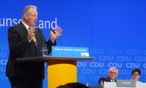 Frank Oesterhelweg während eines Redebeitrages auf dem CDU-Bundesparteitag. Foto: CDU