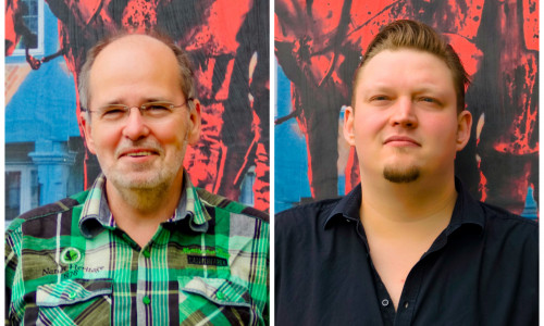 Arnfred Stoppok (links) und André Owczarek übernehmen die Positionen im Kreisvorstand bis zur Landtagswahl 2018. Fotos: Ralph-Fischer-Design