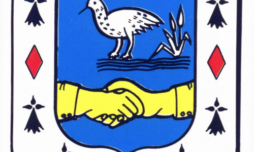 Das Wappen der Wolfenbüttler Partnerstadt Briouze. Grafik: Privat