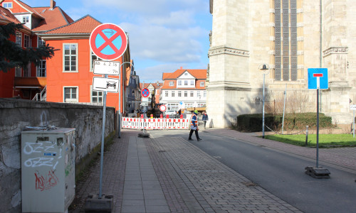 Halteverbot in der Kleinen Kirchstraße. Foto: Jan Borner