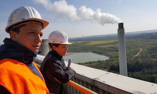 Kraftwerk Buschhaus: Besuch auf dem Turm. Foto: Mohrs