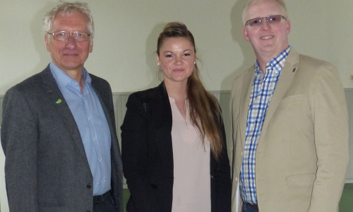 Ina Hallmann, gemeinsam mit Holger Barkhau (links) und Falk Hensel. Foto: Privat