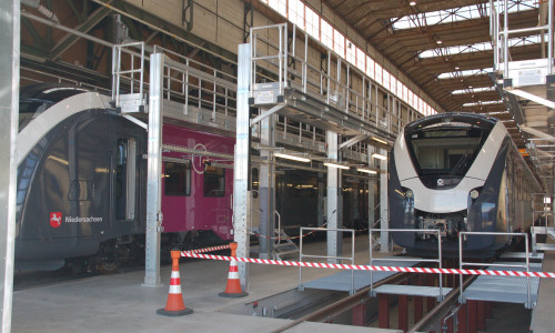 Alstom eröffnete in Braunschweig ein neues Servicewerk für die Instandhaltung von  Personentriebzügen und E-Loks. Foto: Alstom