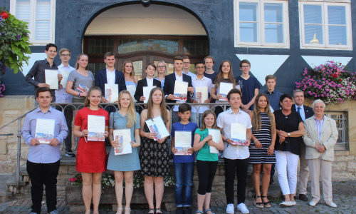 Im Jahr 2017 gab es noch ein paar mehr Schüler die für ihr Engagement vom Rat der Stadt Wolfenbüttel geehrt werden konnten. Archivfoto: Anke Donner