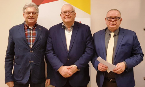 Der CDA-Kreisverband mit (v. l.) Herbert Theissen, Klaus Hantelmann und Andreas Meißler setzt sich für die beruflichen Schulen ein.
