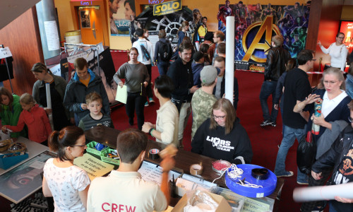 Im C1 fand am Samstag wieder der Kino-Flohmarkt statt. Fotos: Anke Donner 