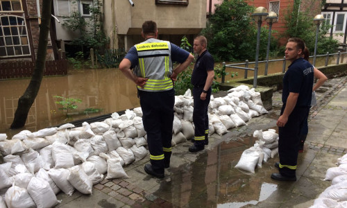 Durch das Hochwasser entstanden an öffentlichen Gebäuden in der Stadt Schäden von rund 3,5 Millionen Euro. Foto: Werner Heise