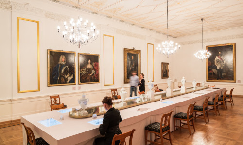 Die Medienstationen des „Historischen Menüs“ im Schlossmuseum Braunschweig wurden für die Nutzung durch Schulklassen konzipiert. Foto: Schlossmuseum/M.Kruszewski 