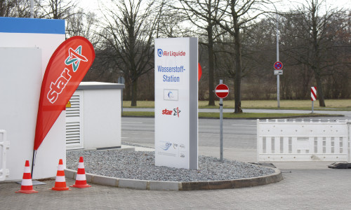 In Wolfsburg gibt es bereits eine Wasserstofftankstelle. Archivfoto: Nino Milizia