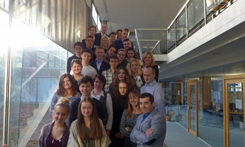 Die Erasmus Schüler mit  Lehrkräften. Foto: Stadt Salzgitter