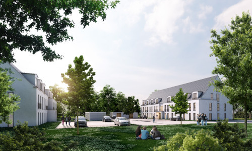 Am Exer sollen neue Wohnungen für die Studenten entstehen. Fertigstellung soll zum Wintersemester 2018 sein. Foto: bauplan GmbH 