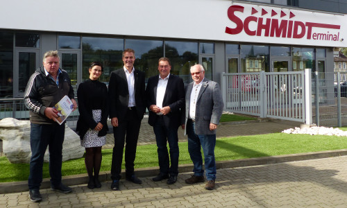 Von links: Eckbert Schulze, Sharon Blanke, Geschäftsführer Philipp Cantauw, Uwe Lagosky und Wolfgang Gürtler. Foto: CDU