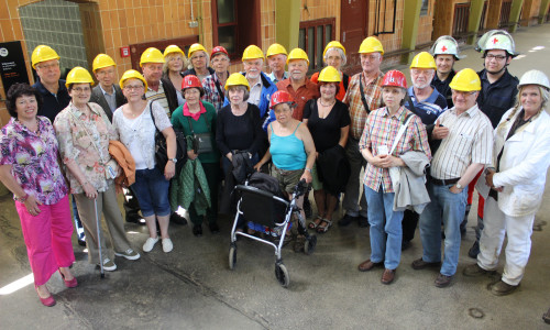 Im Rahmen der Seniorenwoche besuchten 25 Senioren das Weltkulturerbe "Erzbergwerk Rammelsberg". Fotos: Anke Donner 
