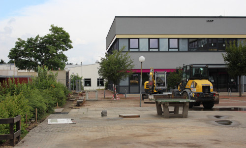 Am Philipp Melanchthon Gymnasium Meine wird fleißig gebaut. Foto: Sandra Zecchino