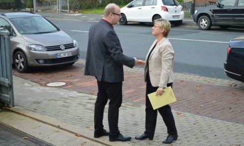 Jörn Domeier und Frauke Heiligenstadt waren am vergangenem Freitag in der Lebenshilfe-Kita zu Besuch. Foto: SPD Unterbezirk Helmstedt