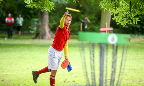 Wird im Sportunterricht bald Disc Golf gespielt?
Foto: Thorsten Raedlein 