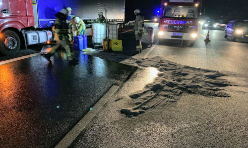 Der Diesel konnte durch die Feuerwehr gebunden werden. Fotos: Feuerwehr Helmstedt