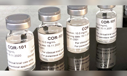 Der Wirkstoff COR-101 zeigte in Tierversuchen mit Hamstern eine sehr hohe Wirksamkeit. Hamster entwickeln nach einer Infektion mit SARS-CoV-2 sehr ähnliche Symptome wie Menschen. 