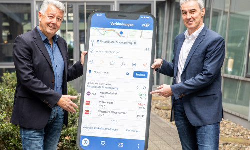 Stellten die neue VRB-App vor: Geschäftsführer Jörg Reincke und Ralf Sygusch.