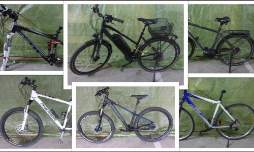 Das sind die gestohlenen Fahrräder.