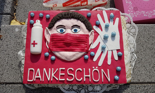 Die Dankeschön-Torte der SPD.