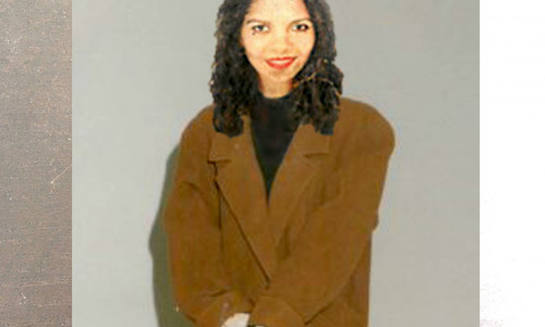 Fotomontage mit Bild des Opfers im Mantel.
