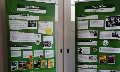 Die Ausstellung "40 Jahre Die Grünen" ist jetzt in Goslar zu sehen.